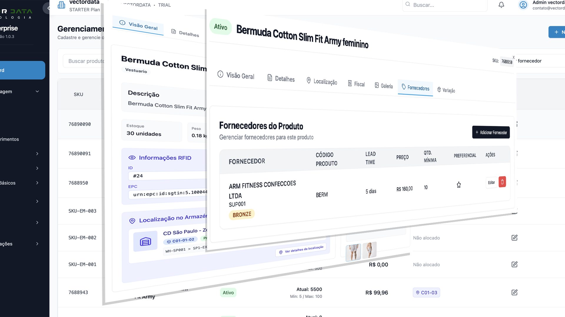Sistema de integração com fornecedores